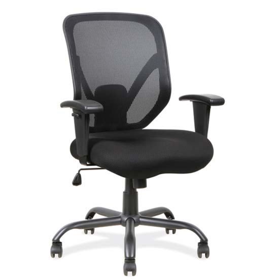 Big and Tall Mesh Task Chair with Black Steel Heavy Duty Base1