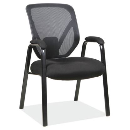 Mesh Back Guest Chair with Arms and Black Frame1