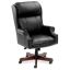 High Back Executive Swivel with Mahogany Base1