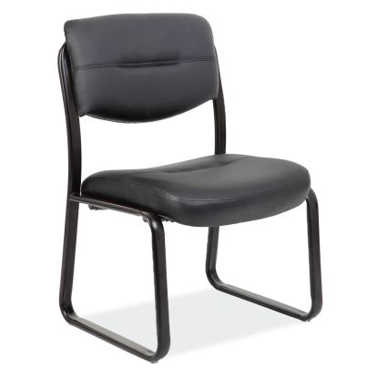 Armless Sled Base Guest Chair with Black Frame1