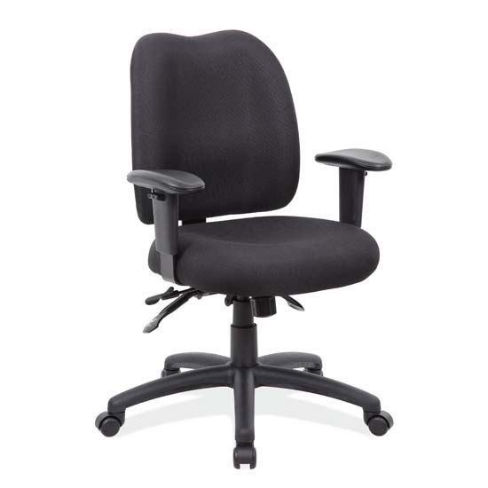Multi-Function Task Chair with Adjustable Arms and Black Frame1