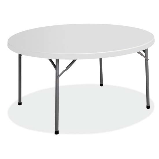 Round Plastic Blow-Molded Folding Table1