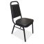 Square Back Stacker with Black Metal Frame1