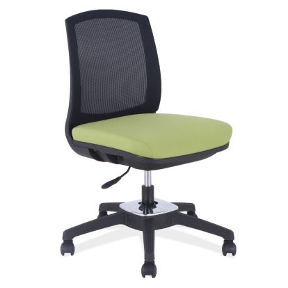 Armless, Mesh Back Core Chair with Rotating Tilt and Black Base1