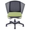 Armless, Mesh Back Core Chair with Rotating Tilt and Black Base5