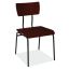 Wood Chair with Black Metal Frame1