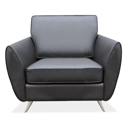 Club Chair with Brushed Chrome Legs1