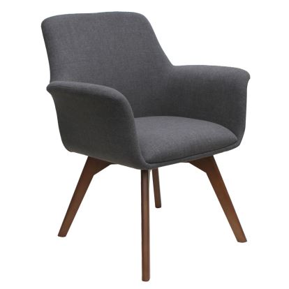 Mid Back Guest Chair with Wood Leg Base1
