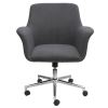 Mid Back Swivel Chair with 5 Star Chrome Base2