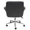 Mid Back Swivel Chair with 5 Star Chrome Base3