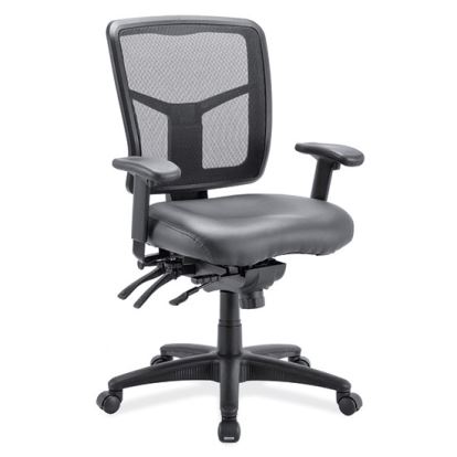 Multi Function, Mid Back Chair with Seat Slider and Black Frame1
