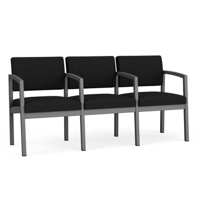 Picture of Lenox Steel 3 Seater with Center Arms