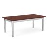 Lenox Steel Coffee Table (Silver/Canyon Cherry)2