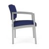 Lenox Steel Guest Chair (Silver/Open House Cobalt)2