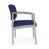 Lenox Steel Oversize Guest Chair (Silver/Open House Cobalt)2
