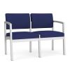 Lenox Steel 2 Seat Sofa (Silver/Open House Cobalt)1