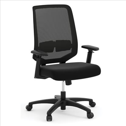 Mesh Mid Back Task Chair with Black Seat and Black Frame1