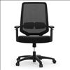Mesh Mid Back Task Chair with Black Seat and Black Frame3