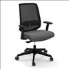 Mesh Mid Back Task Chair with Gray Seat and Black Frame1