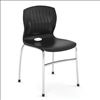 Armless Guest Stack Chair with Chrome Frame1