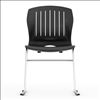 Armless Sled Base Stack Chair with Chrome Frame2