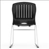Armless Sled Base Stack Chair with Chrome Frame3