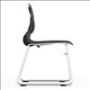Armless Sled Base Stack Chair with Chrome Frame4