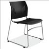 Armless Stackable Side Chair with Chrome Frame1