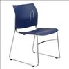 Armless Stackable Side Chair with Chrome Frame4