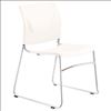 Armless Stackable Side Chair with Chrome Frame5
