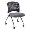 Armless Nesting Chair with Casters, Titanium Frame3