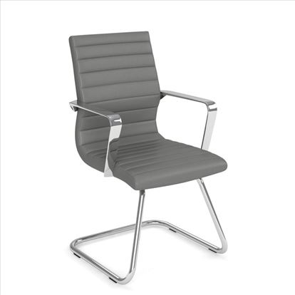 Executive Guest Sled Base Chair with Chrome Frame1