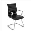 Executive Guest Sled Base Chair with Chrome Frame2