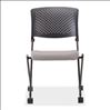 Armless Nesting Chair with Casters, Black Frame6