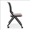 Armless Nesting Chair with Casters, Black Frame8