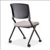 Armless Nesting Chair with Casters, Black Frame9