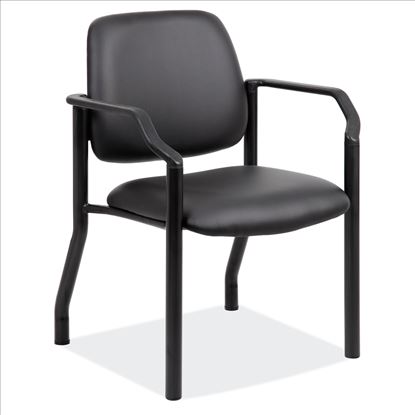 Guest Chair with Arms and Black Frame1