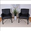 Retro Style Guest Chair with Wood Legs7