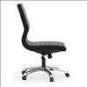 Armless Executive Mid Back Chair with Chrome Frame2