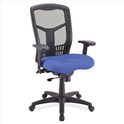 Synchro High Back Chair with Seat Slider and Black Frame1