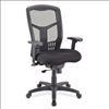 Synchro High Back Chair with Seat Slider and Black Frame3