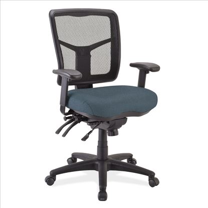 Multi Function, Mid Back Chair with Seat Slider and Black Frame1