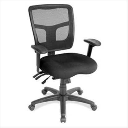 Multi Function, Mid Back Chair with Seat Slider and Black Frame3