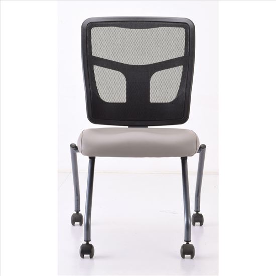 Armless Nesting Chair with Titanium Gray Frame1