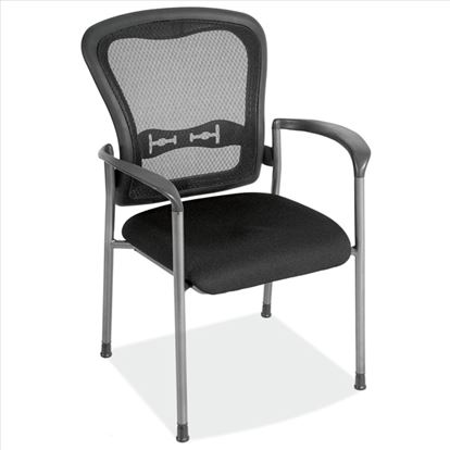 Mesh Back Guest Chair with Arms and Titanium Gray Frame1