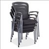 Mesh Back Guest Chair with Arms and Titanium Gray Frame4