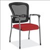 Mesh Back Guest Chair with Arms and Titanium Gray Frame6