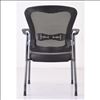 Mesh Back Guest Chair with Arms and Titanium Gray Frame4