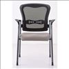 Mesh Back Guest Chair with Arms and Titanium Gray Frame7