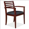 Slat Back Guest Chair with Arms and Wood Frame1